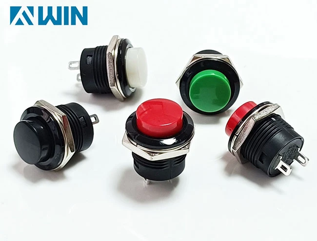 16mm-Red-Momentary-Push-Button-Switch-Round-Raised-Button 16mm-Red-Momentary-Push-Button-Switch-Round-Raised-Button